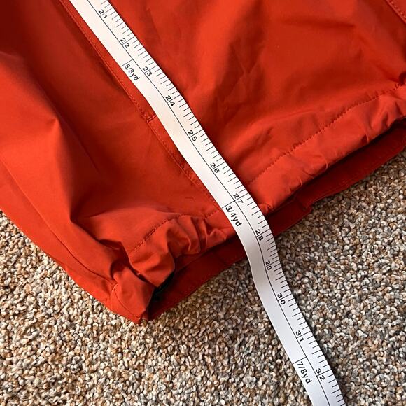 L.L. Bean Men's Orange Zip Up Jacket. Hidden Hood at Neck. Size Large - Picture 6 of 8